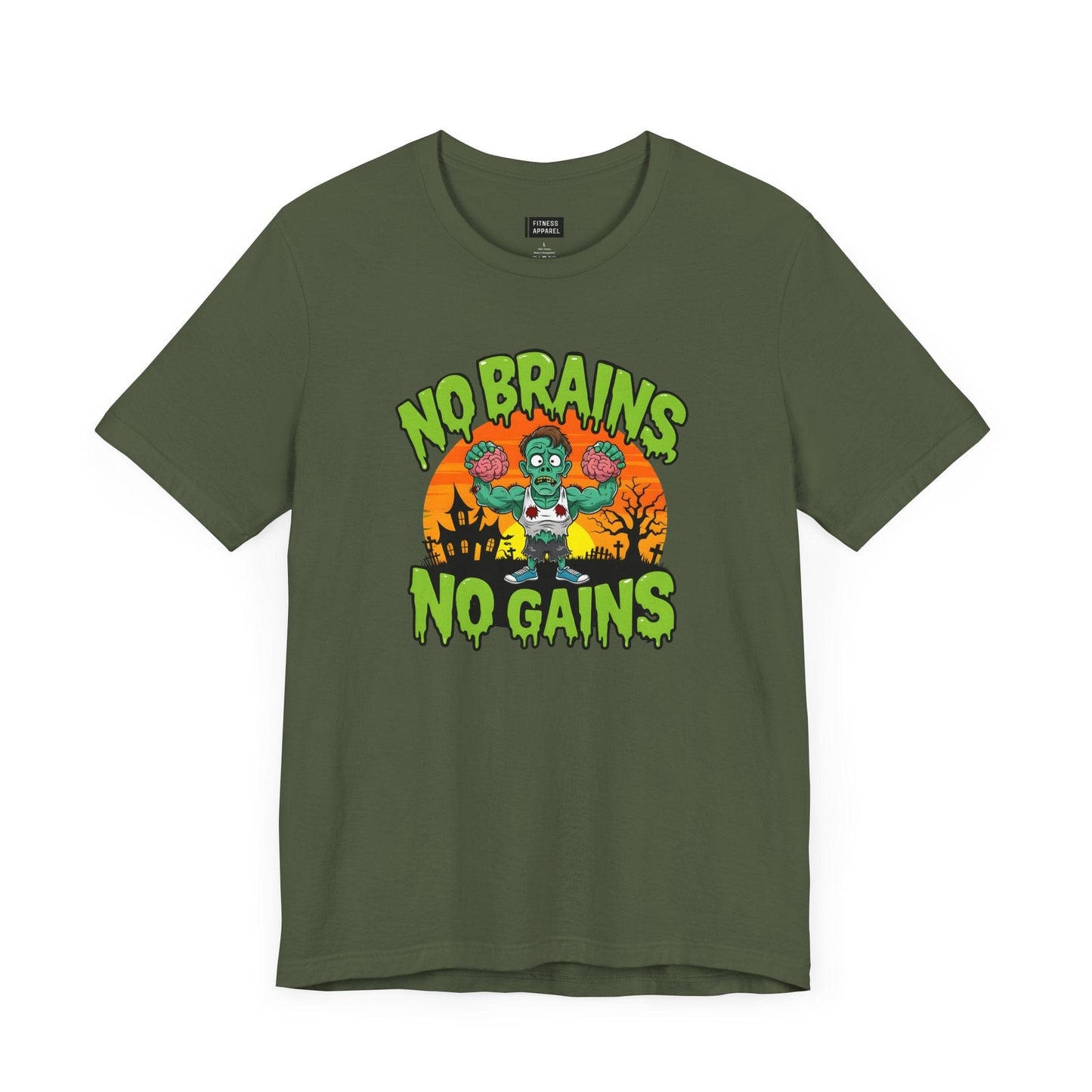 No Brains No Gains T-Shirt