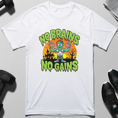 No Brains No Gains T-Shirt