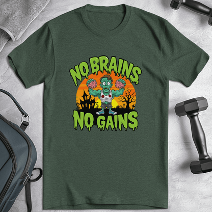 No Brains No Gains T-Shirt